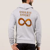 Eindeloze inspanning: de kracht van volharding hoodie (Achterkant)