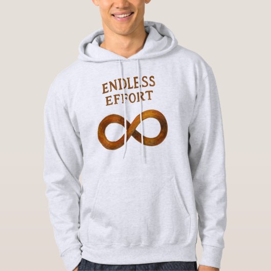 Eindeloze inspanning: de kracht van volharding hoodie (Voorkant)