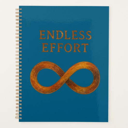 Eindeloze inspanning: de kracht van volharding planner (Voorkant)