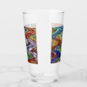 Eindeloze kleurrijke golven glas (Links)