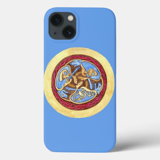 Eindeloze knoop met dieren Hoesje-Mate iPhone Case (Achterkant)