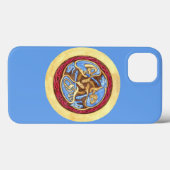 Eindeloze knoop met dieren Hoesje-Mate iPhone Case (Achterkant (horizontaal))