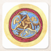 eindeloze knoop met dieren kartonnen onderzetters (Voorkant)