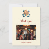 Eindeloze knoop Tibetaanse bruiloft Bedankkaart (Voorkant)