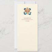 Eindeloze knoop Tibetaanse bruiloft Kaart (Achterkant)