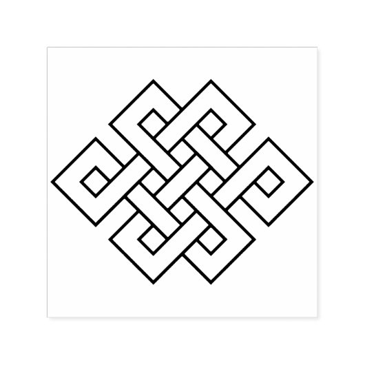 Eindeloze Knoop Voorspoedig Symbool Zelfinktende Stempel (Design)