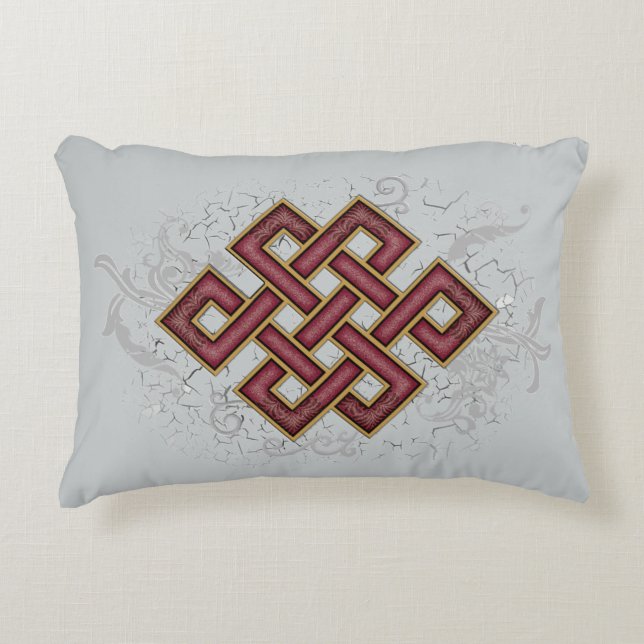 eindeloze Knot Decoratief Kussen (Voorkant)