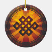  eindeloze Knot Keramisch Ornament (Achterkant)