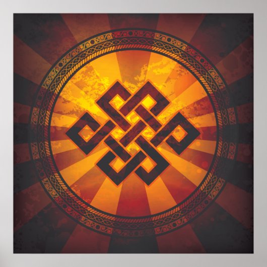  eindeloze Knot Print (Voorkant)