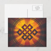  eindeloze Knot Print Briefkaart (Voorkant / Achterkant)