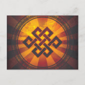  eindeloze Knot Print Briefkaart (Voorkant)