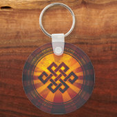 eindeloze Knot Print Sleutelhanger (Voorkant)