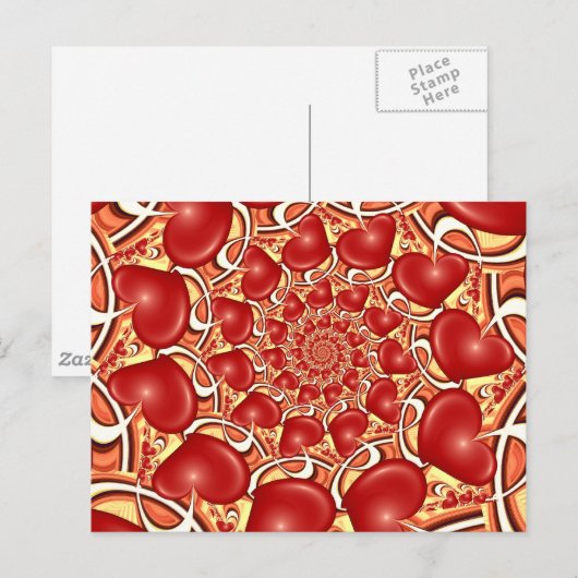 Eindeloze liefde briefkaart (Voorkant / Achterkant)