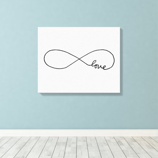 eindeloze liefde canvas afdruk (Insitu (Houten vloer))
