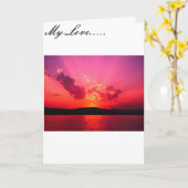 Eindeloze liefde kaart (Gele Bloem)