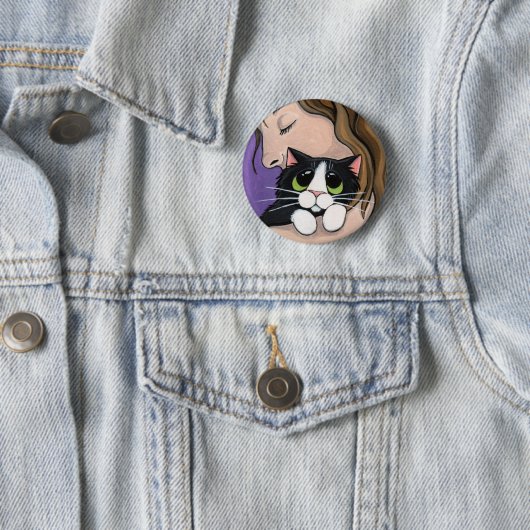 Eindeloze liefde - Kat Art Button (In situ)