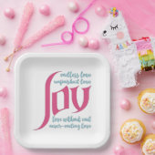 eindeloze liefde papieren bordje (Feest)