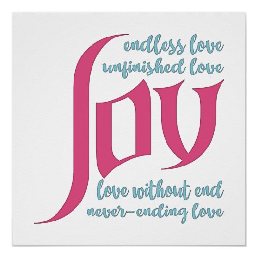 eindeloze liefde perfect poster (Voorkant)