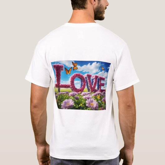 eindeloze liefde t-shirt (Achterkant)