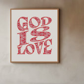 Eindeloze liefde typografie kunst poster