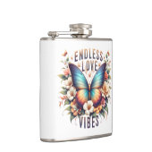 Eindeloze Liefdesvibes Vlinder Kunst-96281 Heupfles (Rechts)