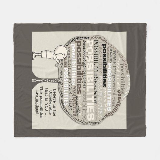 Eindeloze mogelijkheden fleece deken (Voorkant (Horizontaal))