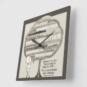 Eindeloze mogelijkheden vierkante klok (Hoek)