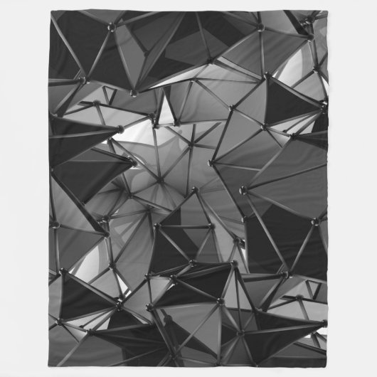 eindeloze monochroom : fleece deken (Voorkant)