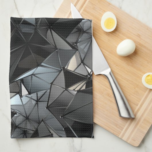 eindeloze monochroom : theedoek (Quarter Fold)