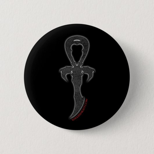 Eindeloze nacht: Vampyre Legacy Ankh Ronde Button 5,7 Cm (Voorkant)