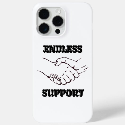 Eindeloze ondersteuning – handdruk symbool van een Case-Mate iPhone case (Achterkant)