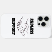 Eindeloze ondersteuning – handdruk symbool van een Case-Mate iPhone case (Achterkant (horizontaal))