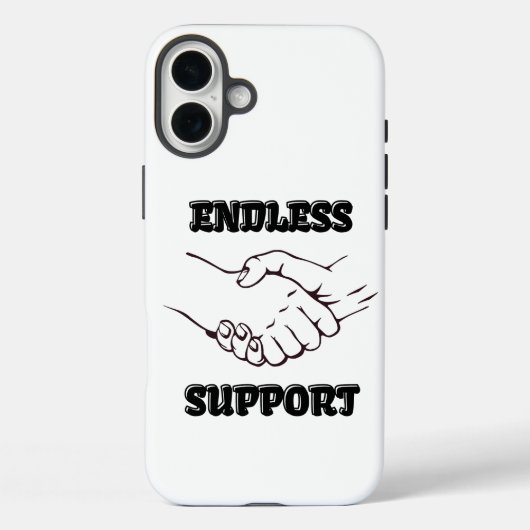 Eindeloze ondersteuning – handdruk symbool van een Case-Mate iPhone case (Achterkant)