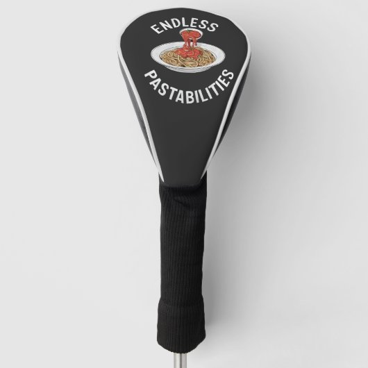 Eindeloze Pastabilities Grappige Pasta Spaghetti L Golfheadcover (Voorkant)