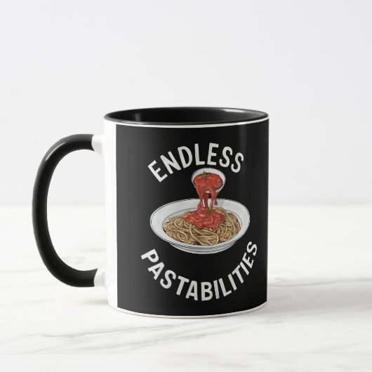 Eindeloze Pastabilities Grappige Pasta Spaghetti L Mok (Links)