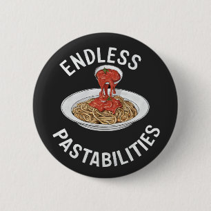 Eindeloze Pastabilities Grappige Pasta Spaghetti L Ronde Button 5,7 Cm