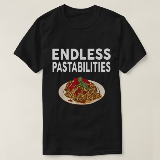 eindeloze pasta's geven grappige pasta's t-shirt (Design voorkant)