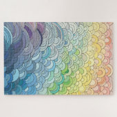 Eindeloze Pastel Regenboog Legpuzzel (Horizontaal)