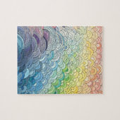 Eindeloze Pastel Regenboog Legpuzzel (Horizontaal)