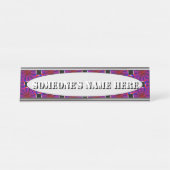 Eindeloze Pinwheels door Kenneth Yoncich Bureau Naambordje (Voorkant)