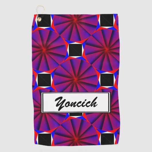 Eindeloze Pinwheels door Kenneth Yoncich Golfhanddoek (Voorkant)