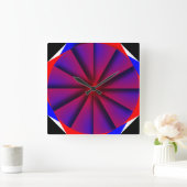 Eindeloze Pinwheels door Kenneth Yoncich Vierkante Klok (Huis)