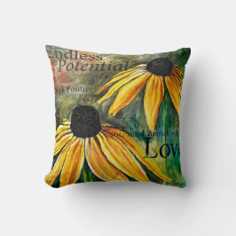 Eindeloze potentiële inspirerende vierkant kussen