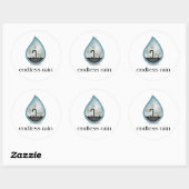 Eindeloze regen Sticker (Vel)