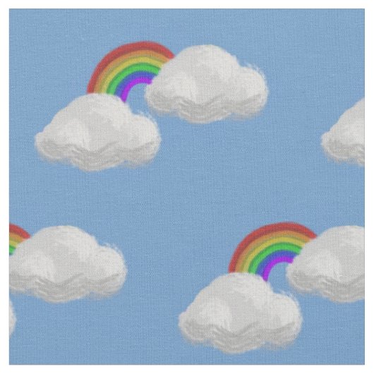 Eindeloze regenbogen patterned Fabric Stof (Close Up)