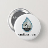Eindeloze regenButton Ronde Button 5,7 Cm (Voorkant /achterkant)