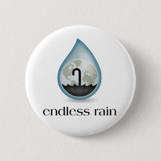 Eindeloze regenButton Ronde Button 5,7 Cm