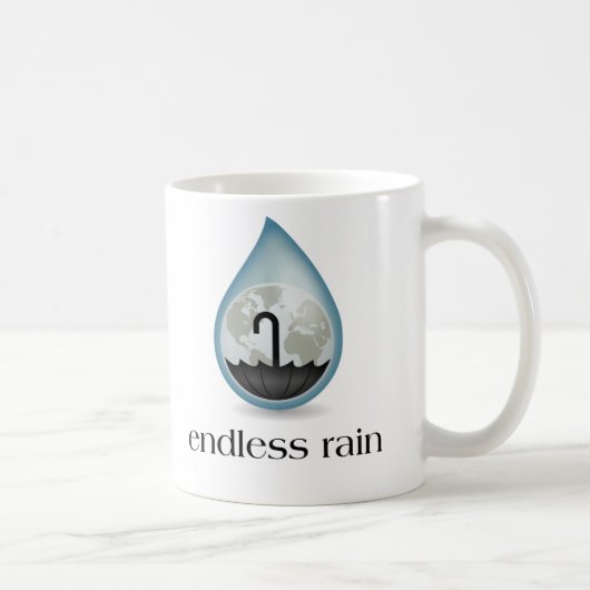 Eindeloze regenMok Koffiemok (Rechts)