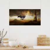 Eindeloze reis | Ongelooflijk avontuur van Steampu Poster (Keuken)
