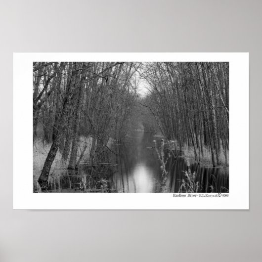 Eindeloze rivier poster (Voorkant)